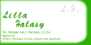 lilla halasy business card